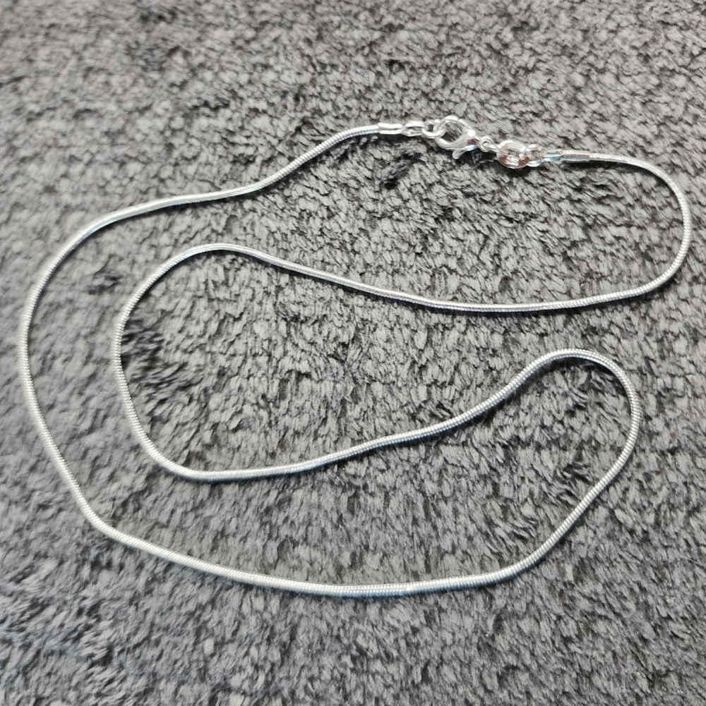 Sterling Silver Snake Chain Necklace - Picture 2 of 5